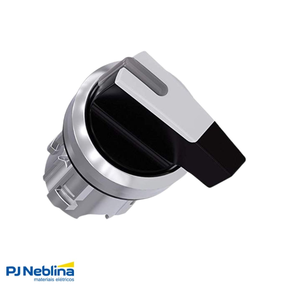 Frontal Comutador Knob Longo Iluminado 2 Posição Fixa 90G 22 mm Metálico Branco - Siemens