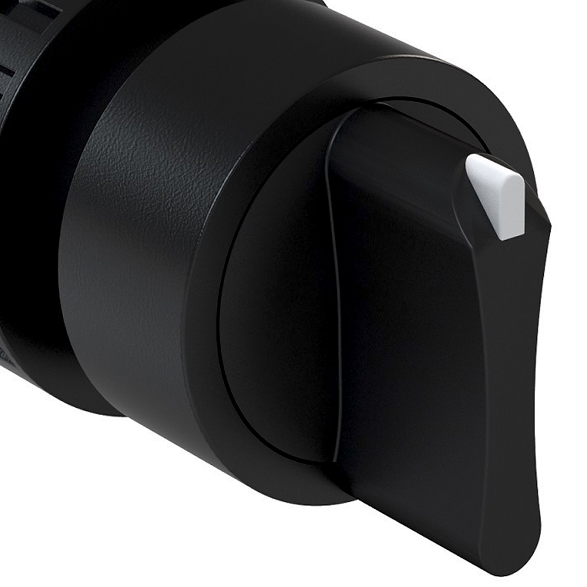 Comutador Frontal Knob Comando 2 Posições 22mm Preto Csw-Ck2F90Wwh Weg