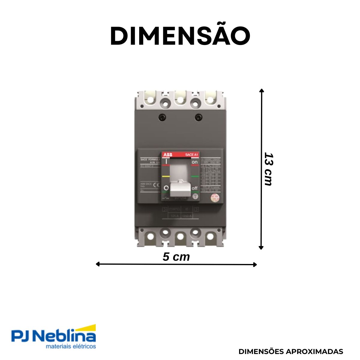 Disjuntor Caixa Moldada Tripolar 30A 10Ka 380V 50/60Hz - Abb