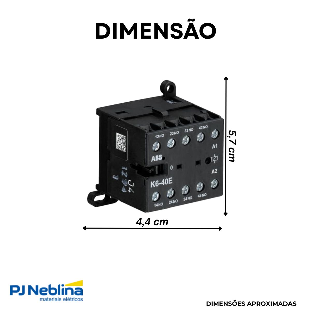Contator Mini Auxiliar 4A 110-127V 4Na 60Hz - Abb