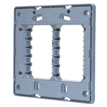 Suporte Horizontal 4X4 Unno Prata - ABB