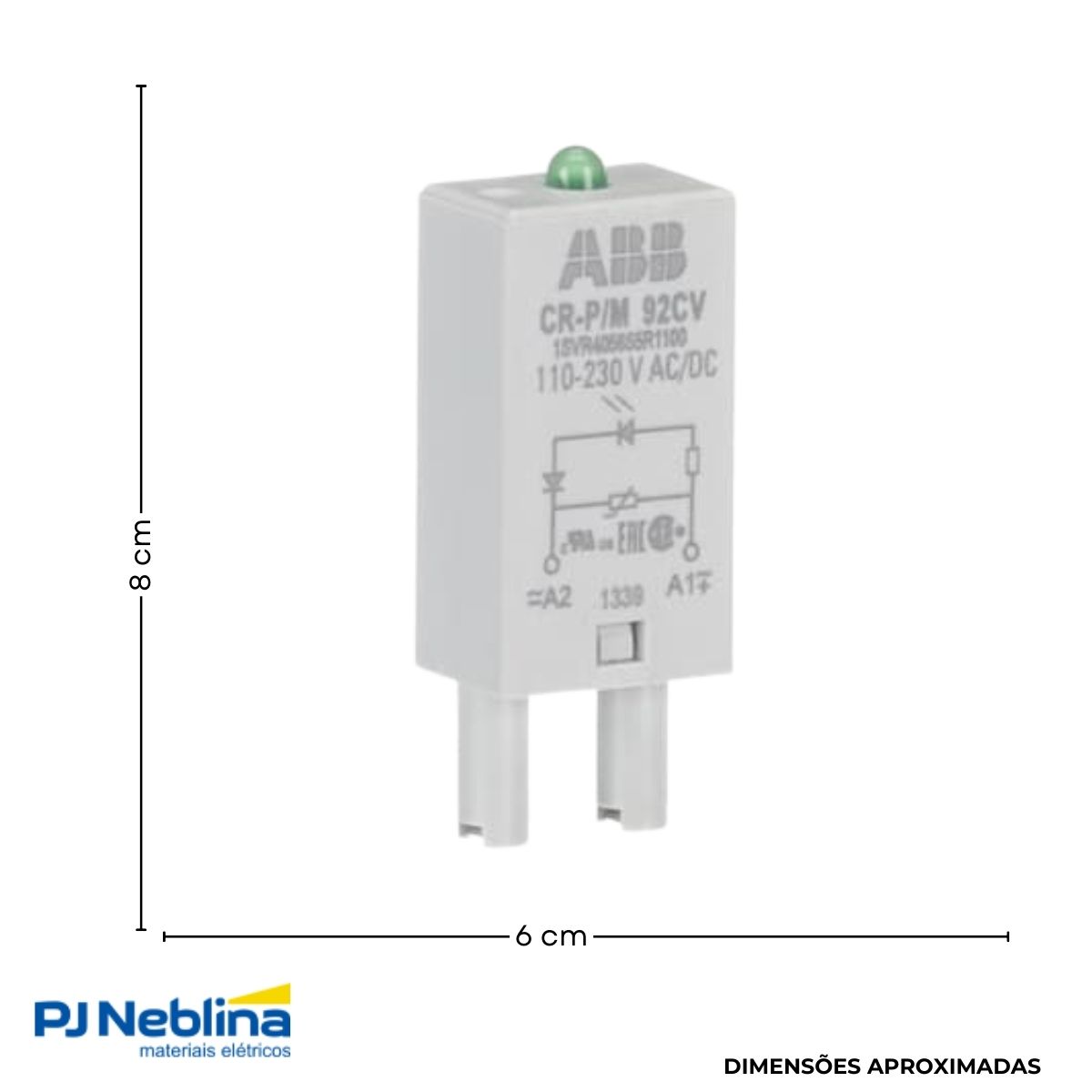 Unidade Plugável Uso Exclusivo Ristor E Led 110/230Vca/Cc 50/60Hz - Abb