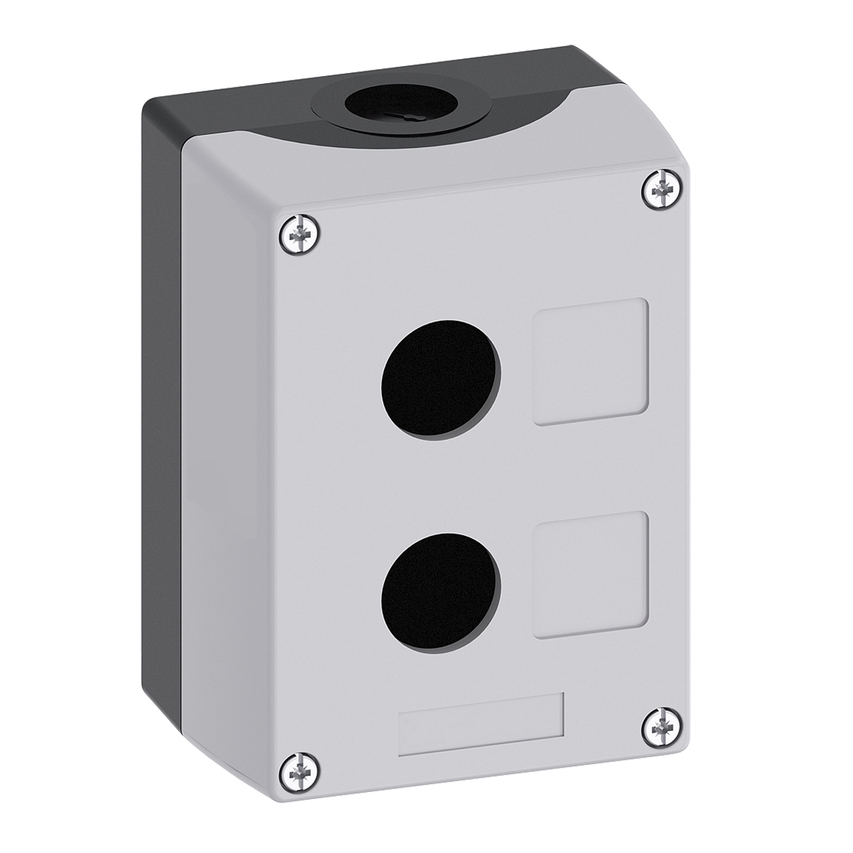 Botoeira Circular Plástica 2 Furos 22mm Cinza 3SU18020AA000AB1 Siemens