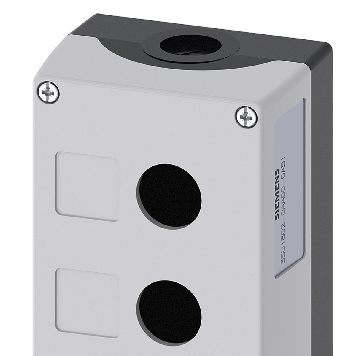 Botoeira Circular Plástica 2 Furos 22mm Cinza 3SU18020AA000AB1 Siemens