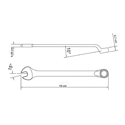 Chave De Aperto Combinada 8mm - Tramontina