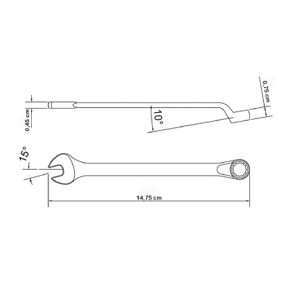 Chave De Aperto Combinada 9mm - Tramontina