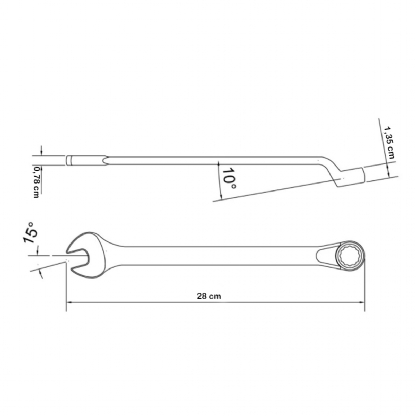 Chave De Aperto Combinada 22mm - Tramontina