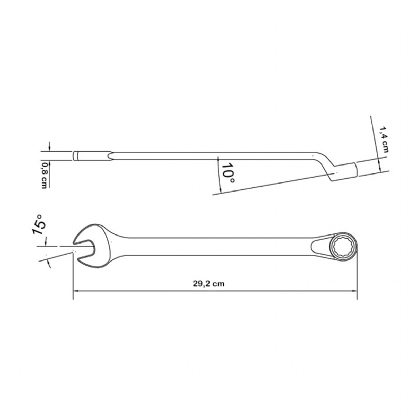Chave De Aperto Combinada 23mm - Tramontina