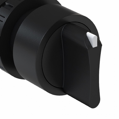 Comutador 3 Posições Com Retorno 45G Knob Curto Preto 22mm Ip66 Sem Flange CK3R45WH - WEG