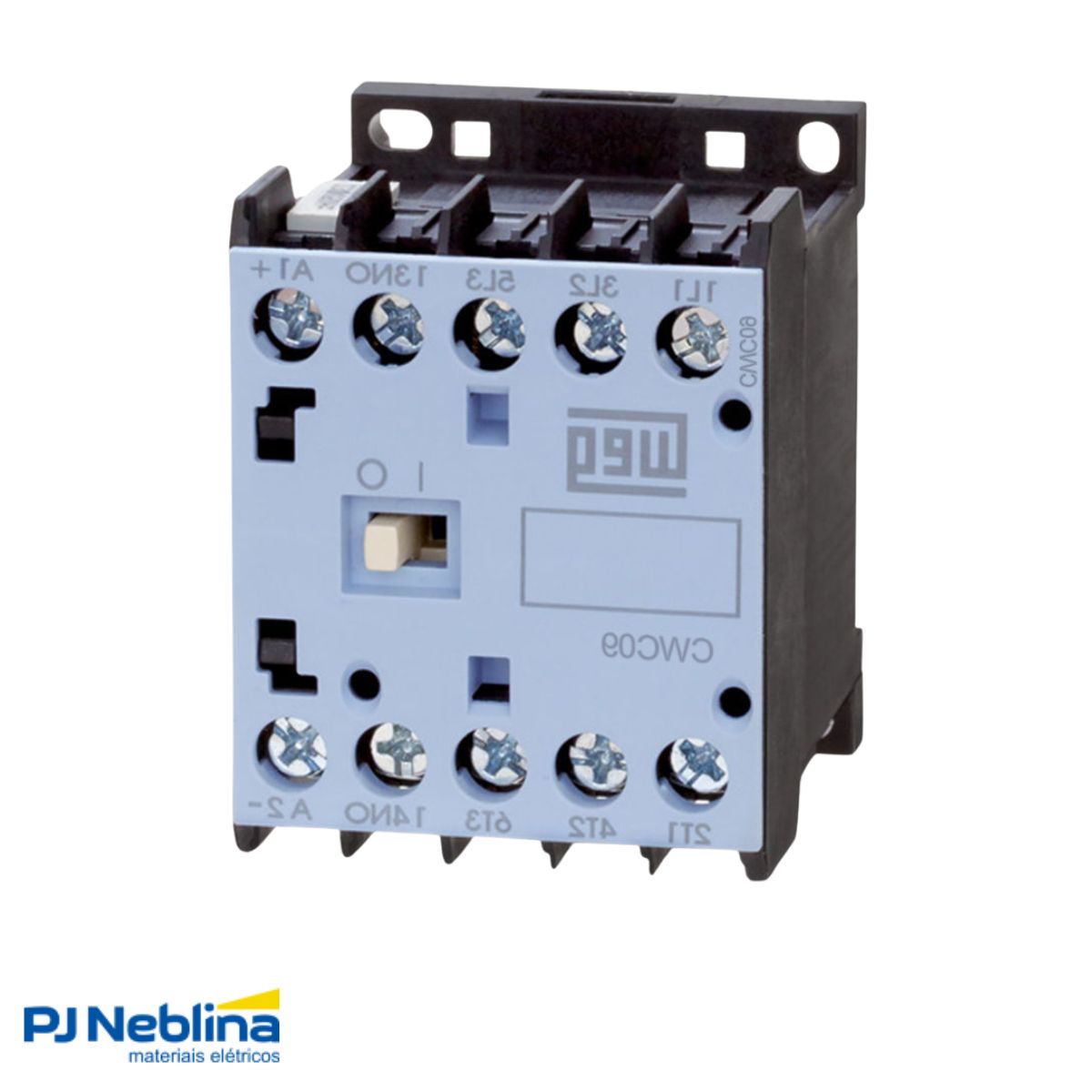 Contator Mini Potencia Tripolar 9A 24Vcc 1Nf - Weg