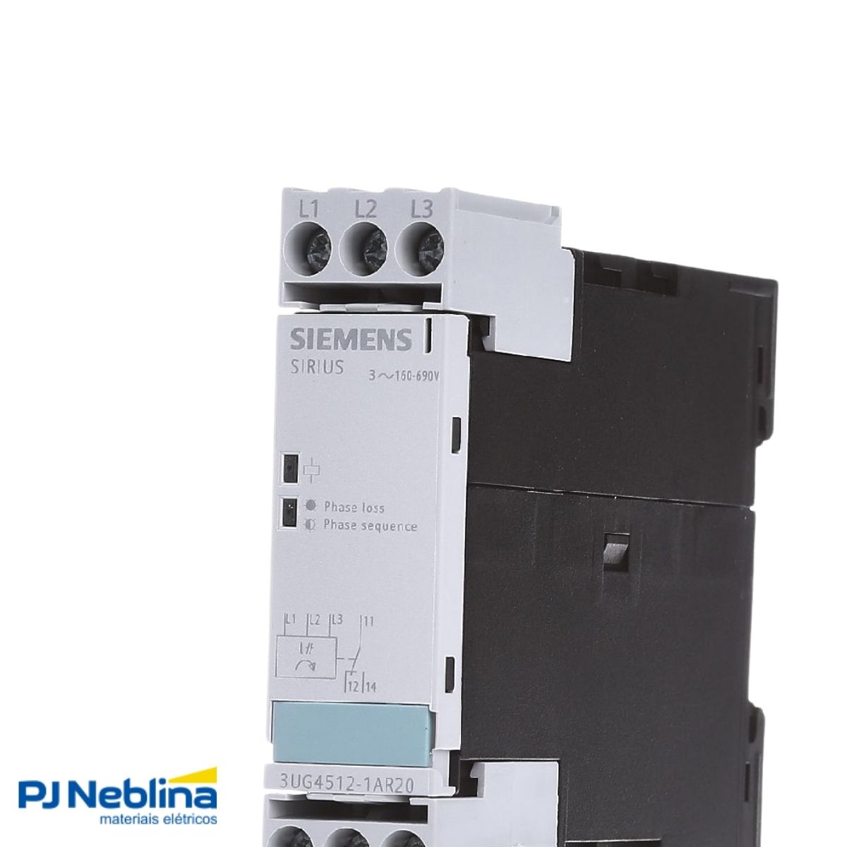 Rele Supervisão Trifásico Monitor Falta Seq Fase 160-690V 1Rev (Spdt) Conexão Eletr Parafuso - Siemens