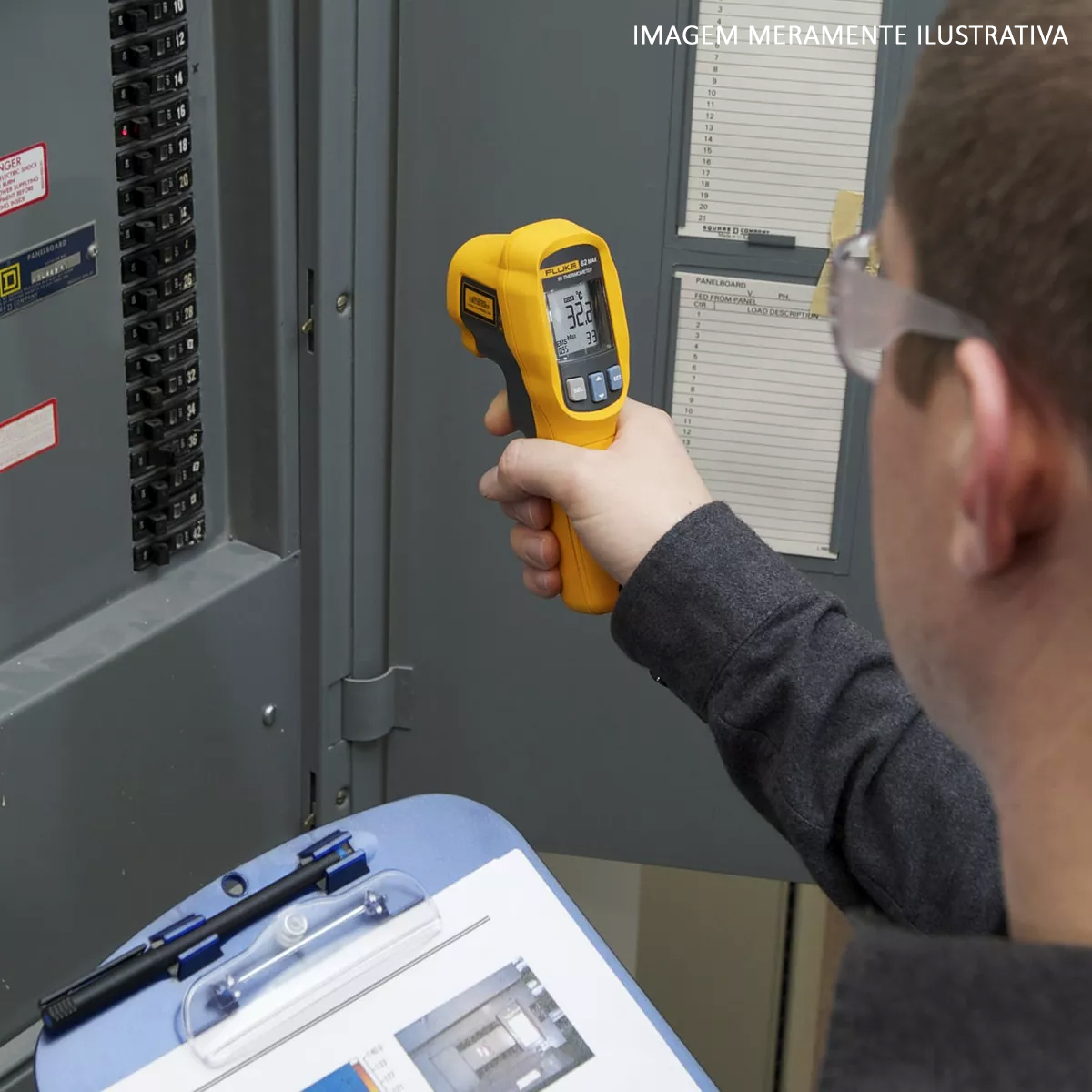 Termômetro Infravermelho 32A 650G Ip54 Emissão Ajustável - Fluke