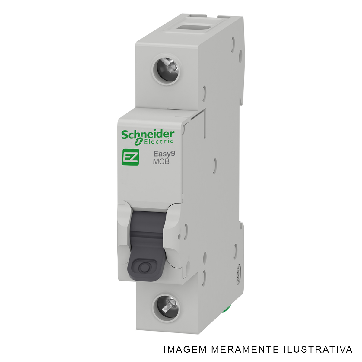 Disjuntor Mini Din 1P 10A 230V Curva C 6Ka Easy9 EZ9F56110-BR - Schneider Eletric