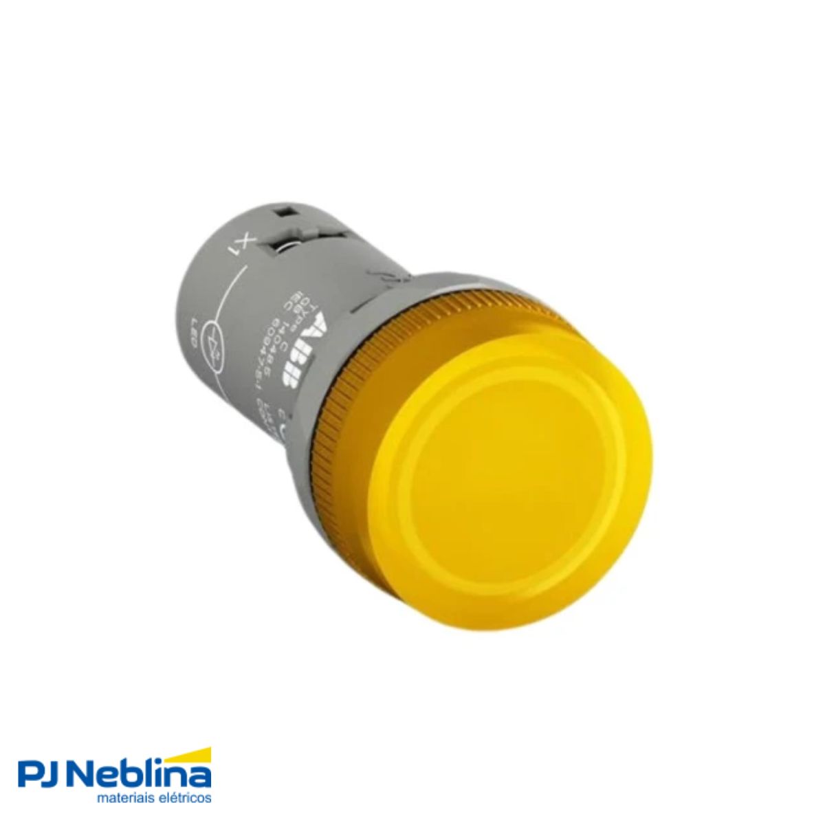 Sinaleiro Monobloco Faceado Redondo 22 mm 230V Plástico Cinza Ip20/Ip66/Ip67/Ip69K - Abb