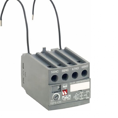 Bloco Contato Auxiliar Temporizador Para Contator On 0,1-100S Frontal 1Na+1Nf TEF5ON - ABB