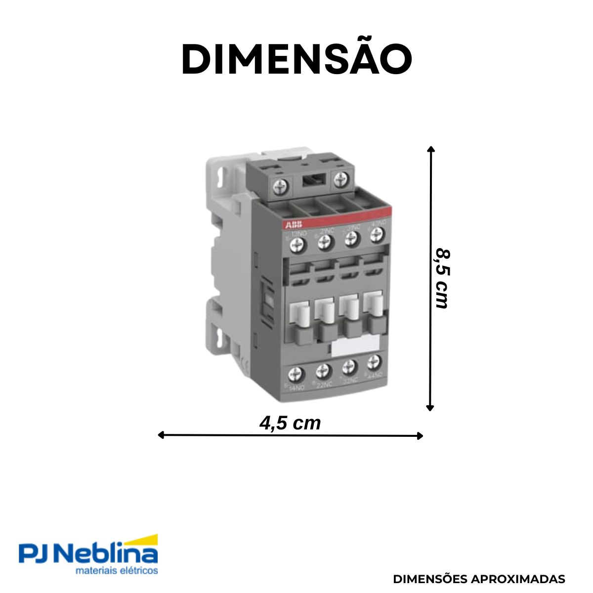 Contator Auxiliar 6a 20-60vca/cc 3na+1nf 60hz