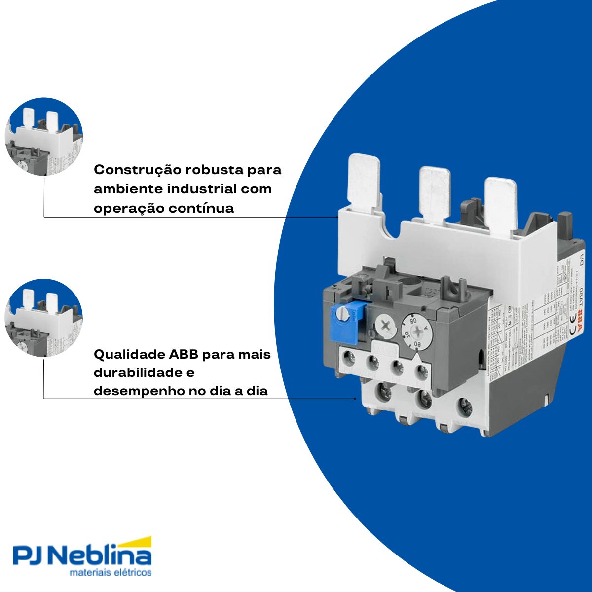 Relé Sobrecarga Térmico 60-80A Classe 10A - Abb