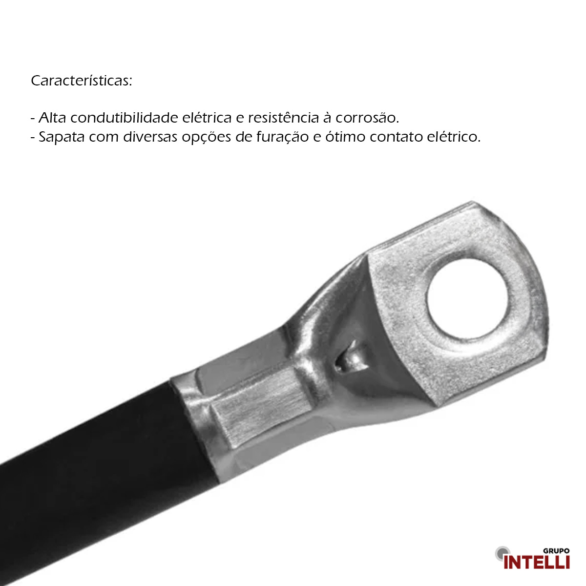 Terminal Compressão 25Mm 1 Compressão 1 Furo F=6,5Mm 1/4 M6 506 Intelli