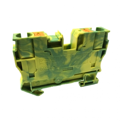 Conector Borne Passagem Terra 2 Conexões 10mm Verde/Amarela PT 10-PE - Phoenix