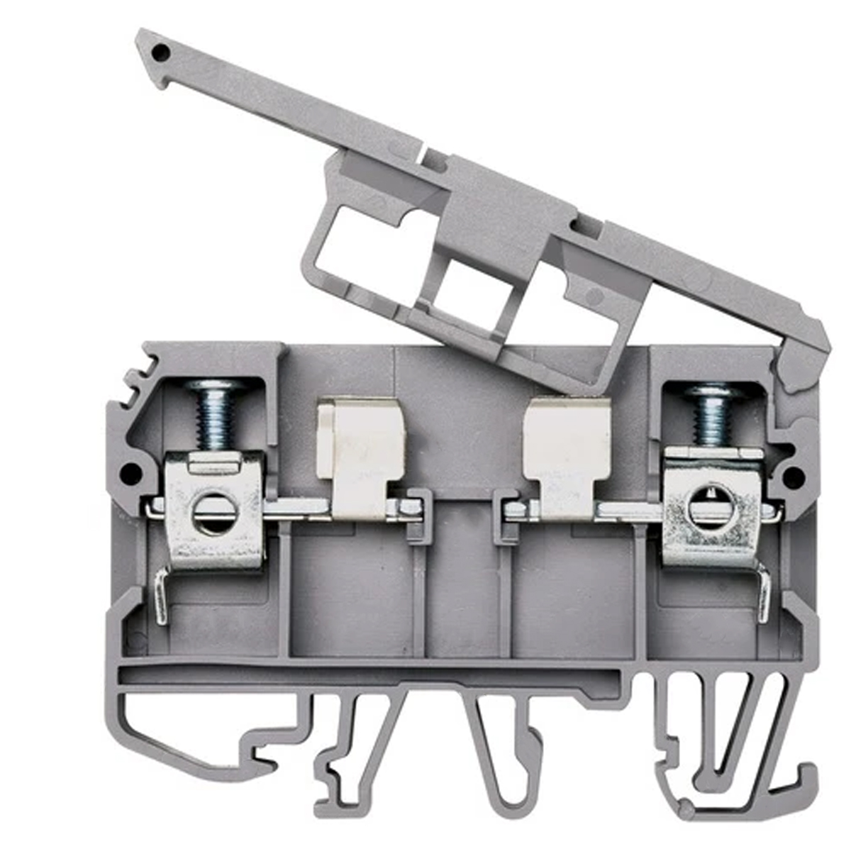 Conector Borne Passagem Porta Fusível 2 Conexões 6,00Mm 500V Cinza Weg