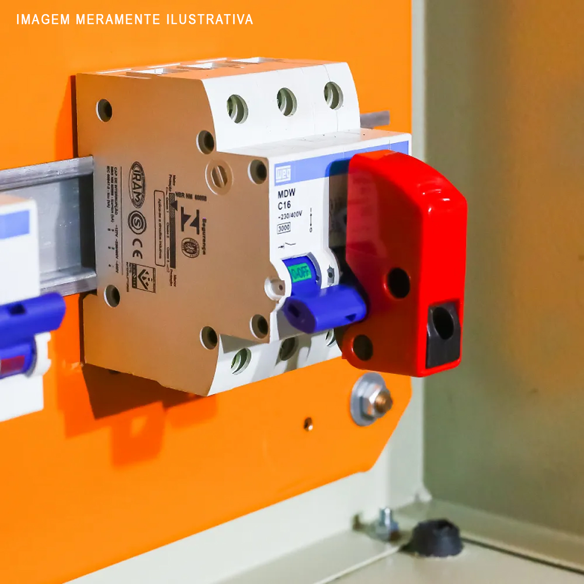 Dispositivo Bloqueio Universal Para Disjuntor Plástico DBUP - Tagout
