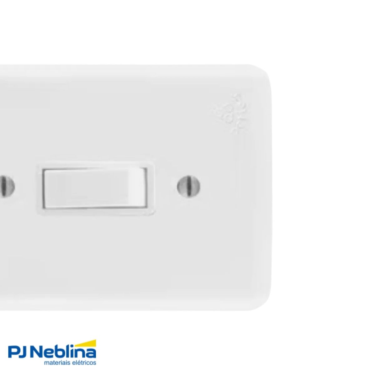 Conjunto 1 Interruptor Paralelo Vertical 10A 250V C/Placa 4X2 Branco Klin - Weg