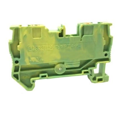 Conector Borne Passagem Terra 2 Conexões 4,00mm Verde/Amarela PT 4-PE - Phoenix