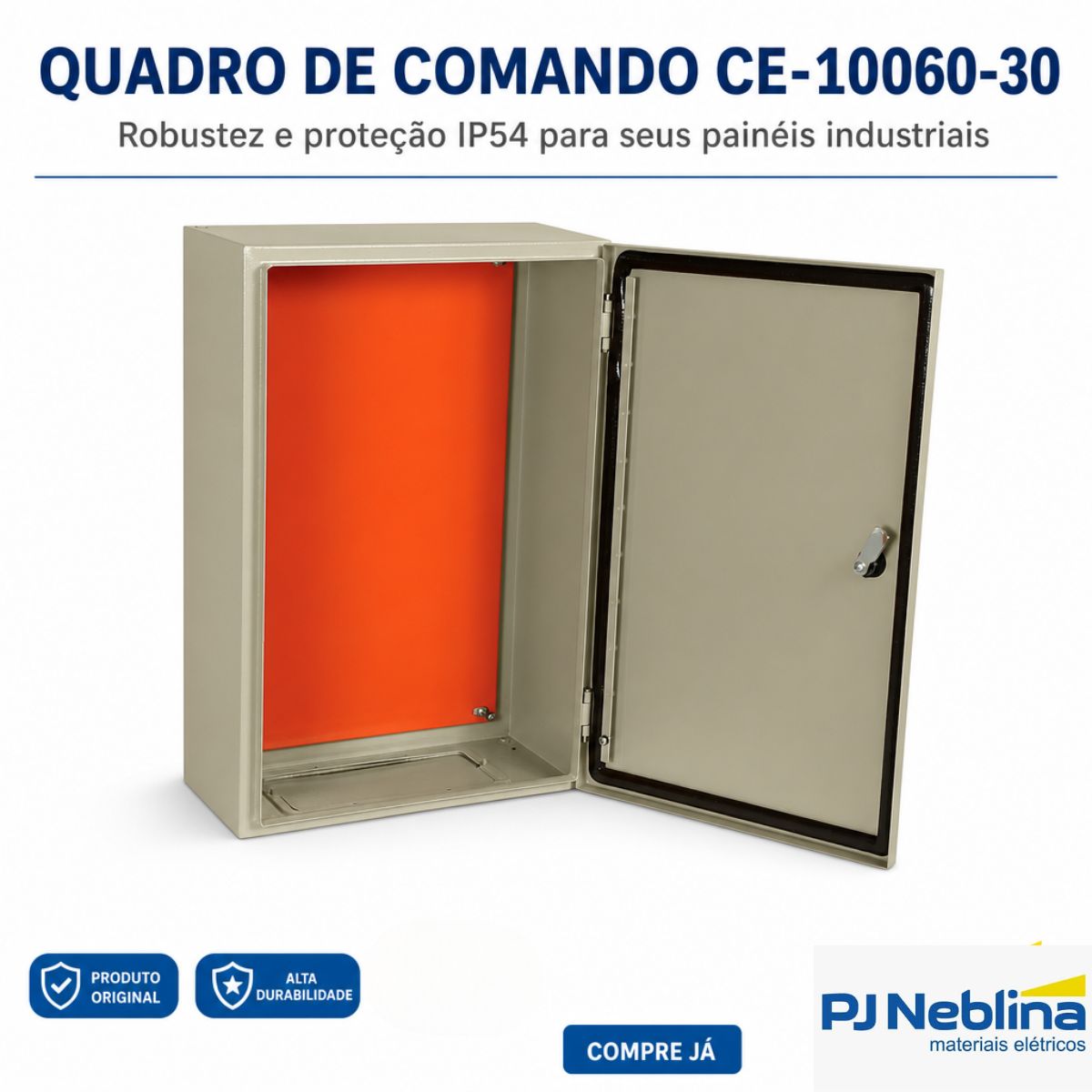 Quadro De Comando Ce-10060-30 1000X600X300Mm Com Flange Ip54 901156 - Cemar