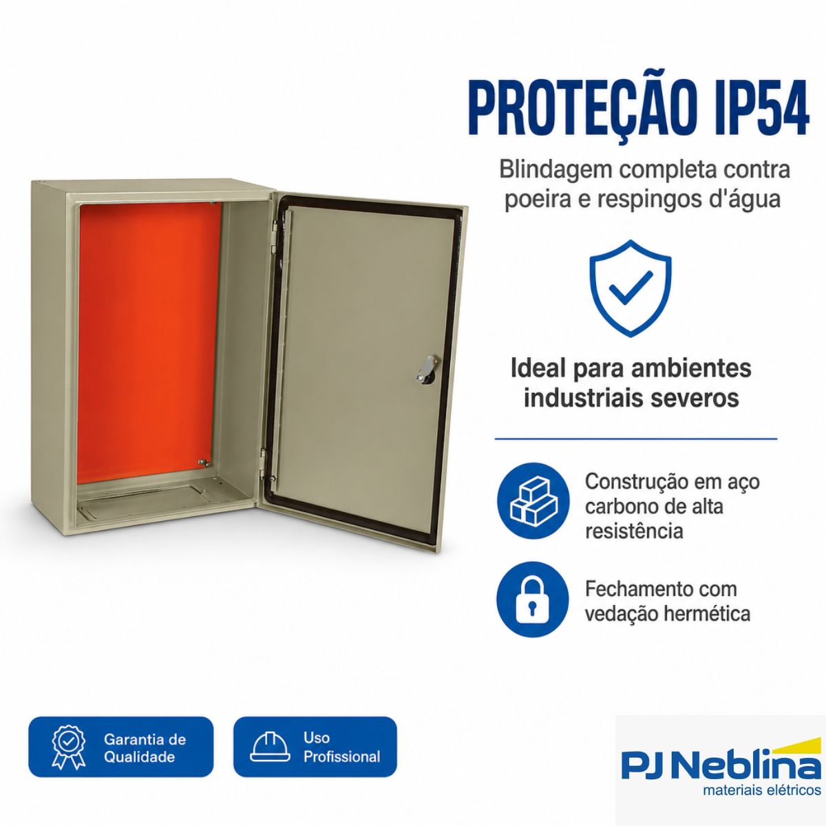 Quadro De Comando Ce-10060-30 1000X600X300Mm Com Flange Ip54 901156 - Cemar
