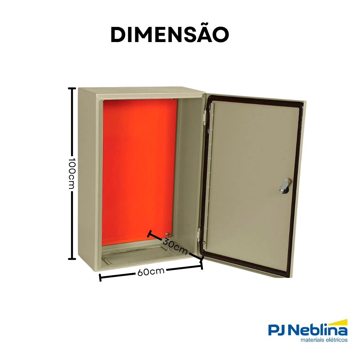 Quadro De Comando Ce-10060-30 1000X600X300Mm Com Flange Ip54 901156 - Cemar