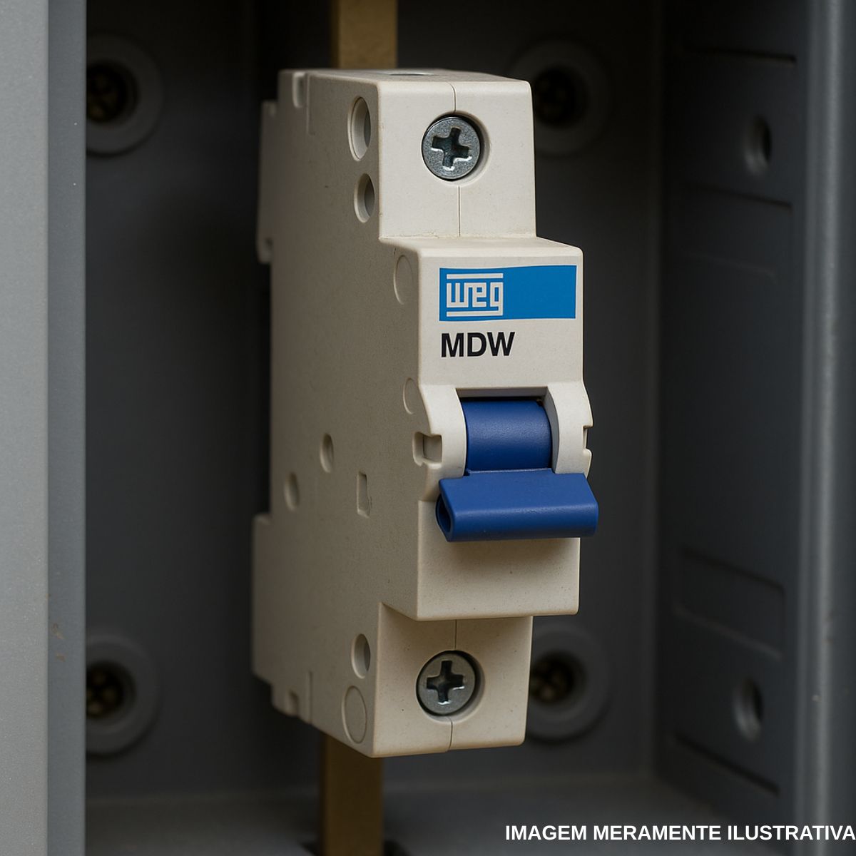 Disjuntor Mini Din Unipolar 63A Curva B Termomagnético 5Ka 230/400V 50/60Hz Mdw Weg