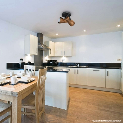 Luminária Spot Sobrepor Redonda Cobre Para 2 Lâmpadas E27 60W - Colombo