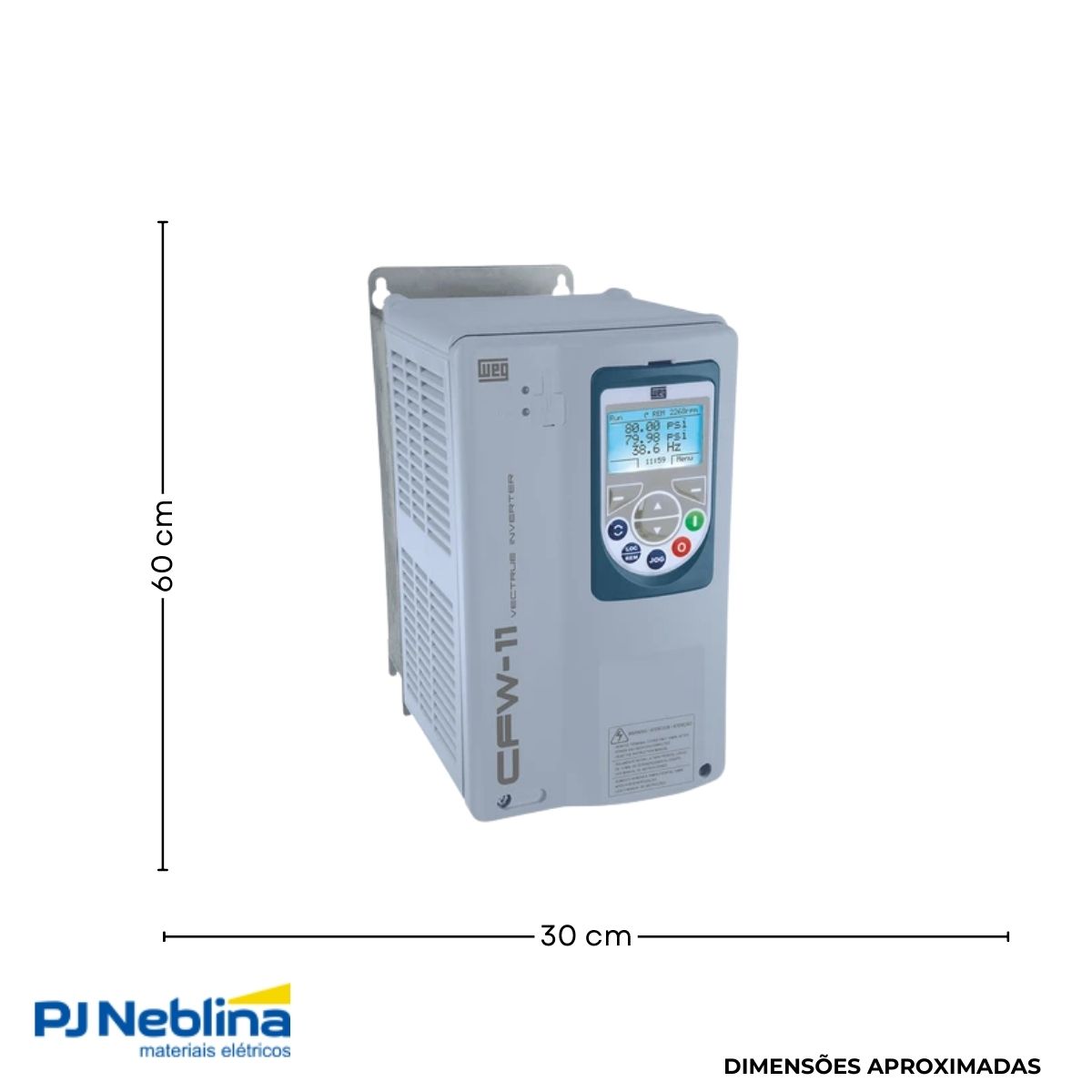 Inversor Frequência Trifásico 200-240V 50/60Hz 45A 11Kw - Weg