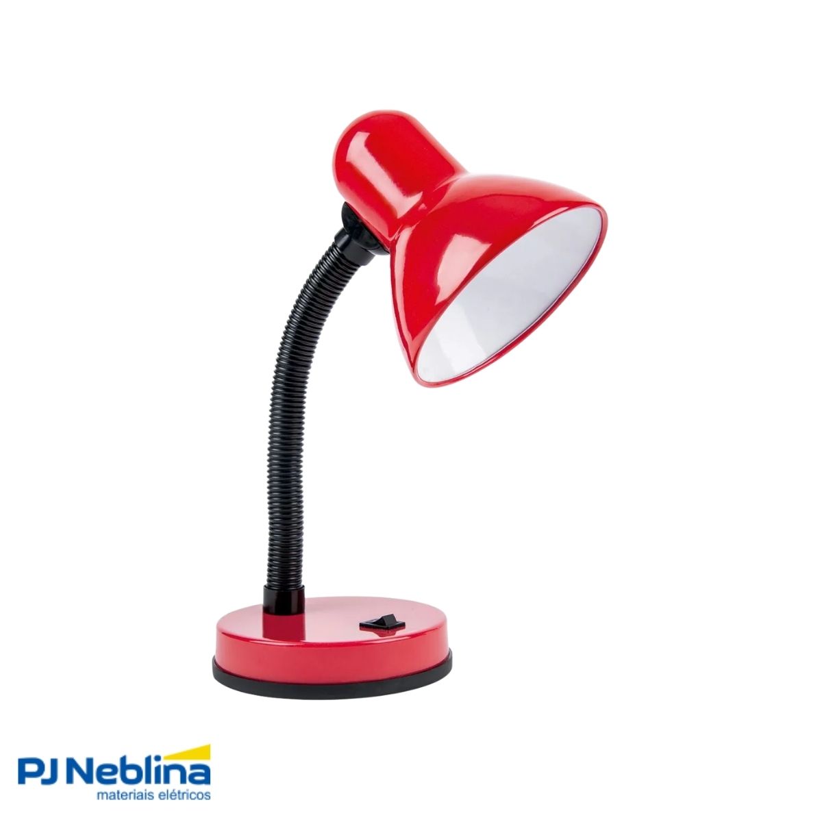 Luminária Mesa Redondo Vermelho 30W E27 - Luminatti