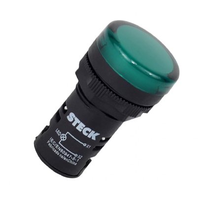 Sinaleiro Led Verde 380V - Steck