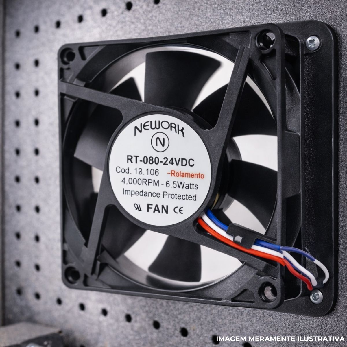 Mini Ventilador Axial 24Vdc 80X80X25 mm - Nework
