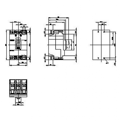 Disjuntor Caixa Moldada Tripolar 100A 16Ka 380V 3VM10102ED320AA0 - Siemens