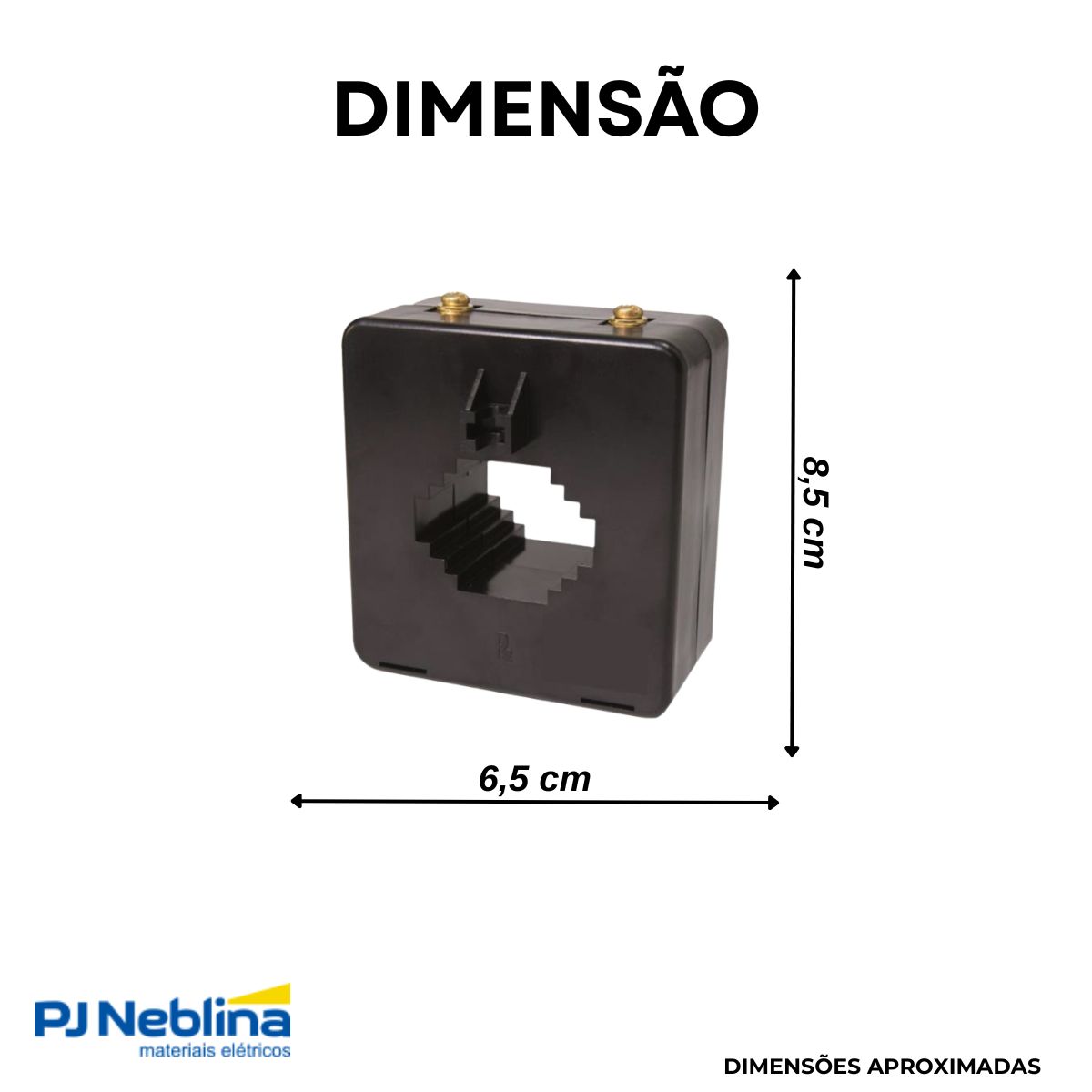 Transformador Corrente Janela 150/5a 2,5va Classe 0,6 0,6kv