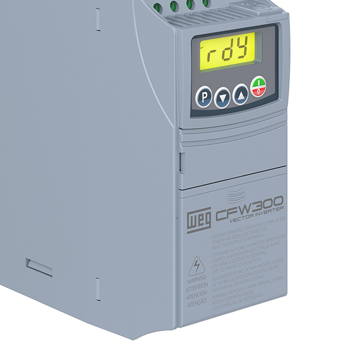 Inversor Frequência Trifásico 200-240V 50/60Hz 4,2A 0,75Kw CFW300A04P2T2NB20 - WEG