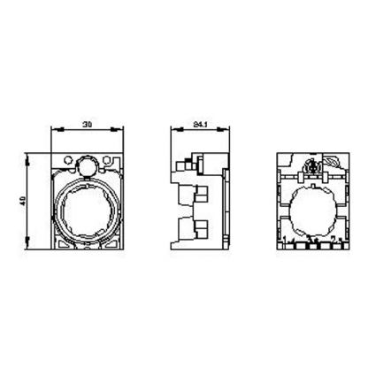 Elemento Fixação 3Su1500 Para 3 Blocos Plástico 3SU15000AA100AA0 - Siemens