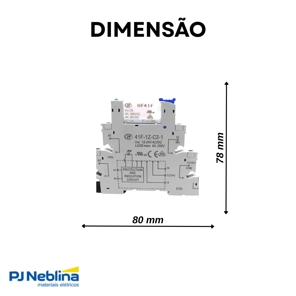 Acoplador A Relé Rdi220 6A 220V 1Na/Nf Din - Altronic