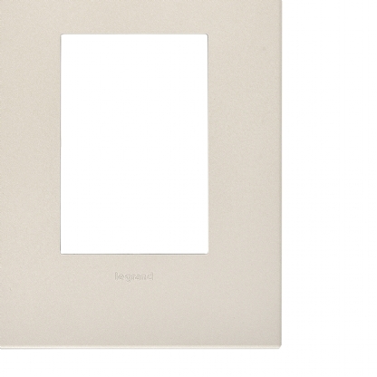 Placa Acabamento 3 Postos Horizontal 4X2 Arteor Pearl Cinza - Pial