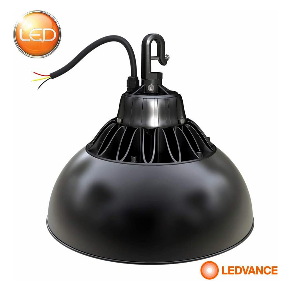Luminária Industrial Highbay Led Preto 80W Bivolt 6500K Luz Branca Facho Fechado - Osram/Ledvance