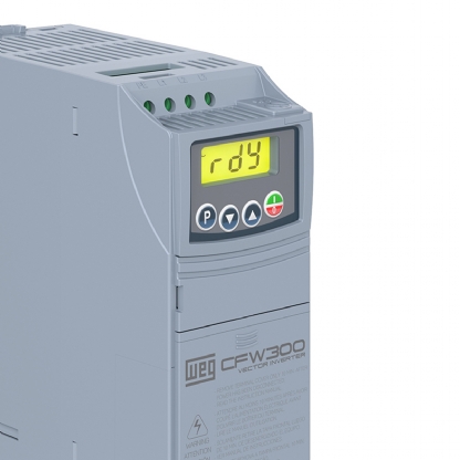 Inversor Frequência Monofásico 200-240V 50/60Hz 2,6A 0,37Kw CFW300A02P6S2NB20 - WEG