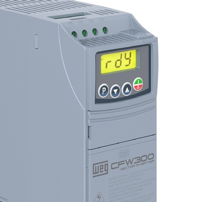 Inversor Frequência Monofásico 200-240V 50/60Hz 4,2A 0,75Kw CFW300A04P2S2NB20 - WEG