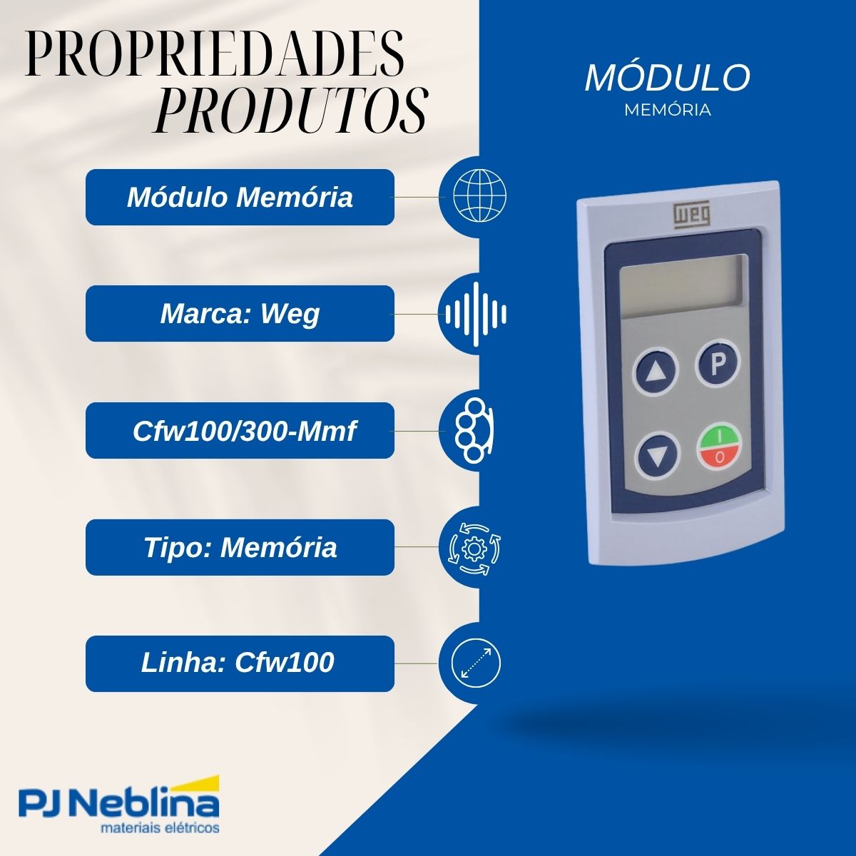 Módulo Memória Cfw100 - Weg