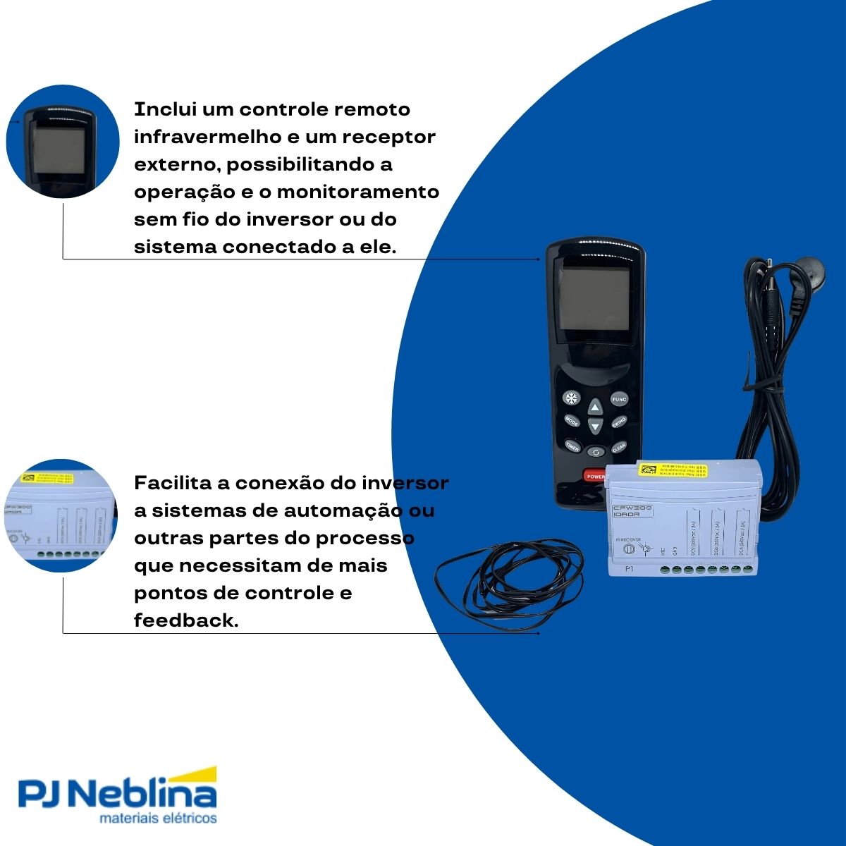 Módulo Expansão Inversor Entrada/Saída Analógica/Digital 1Ea/3Sd Cfw300 - Weg