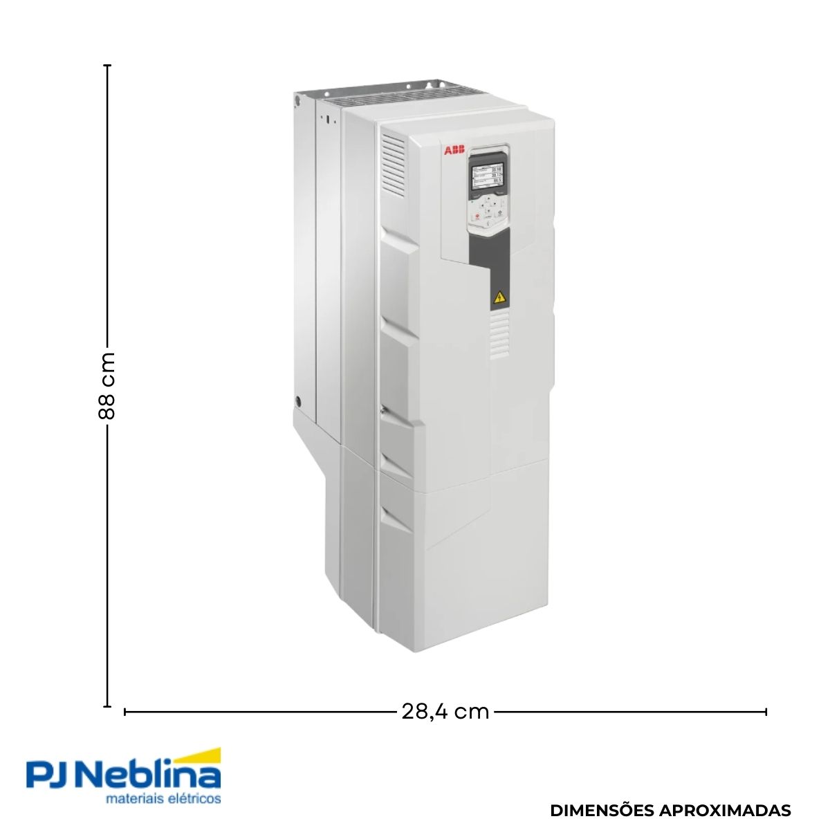 Inversor Frequência Trifásico 380-480V 50/60Hz 169A 90Kw - Abb
