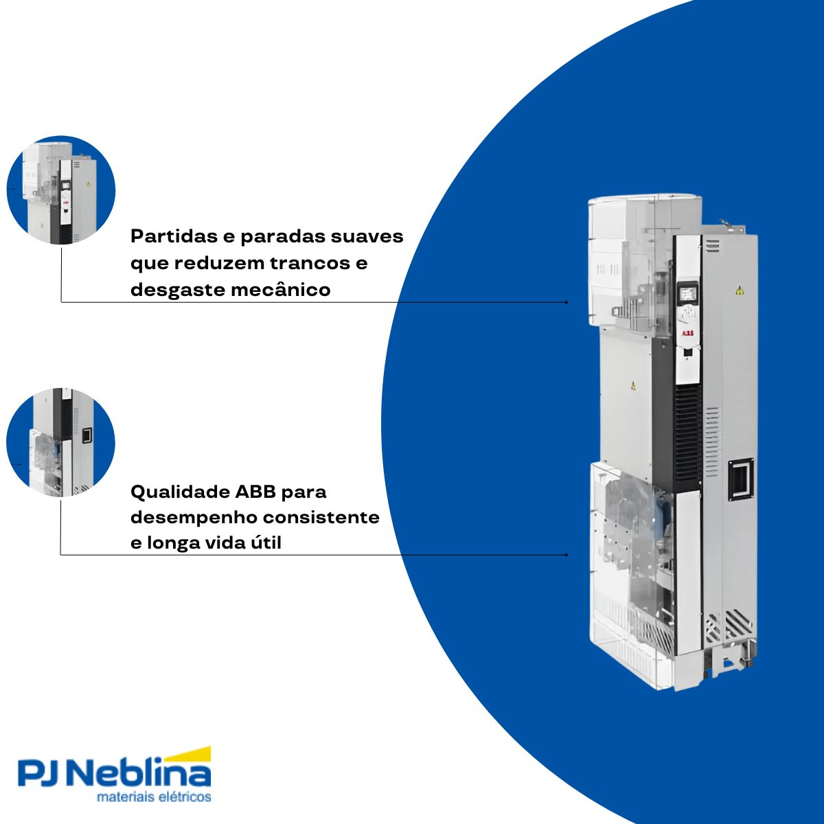 Inversor Frequência Trifásico 380-500V 50/60Hz 330A 200Kw - Abb