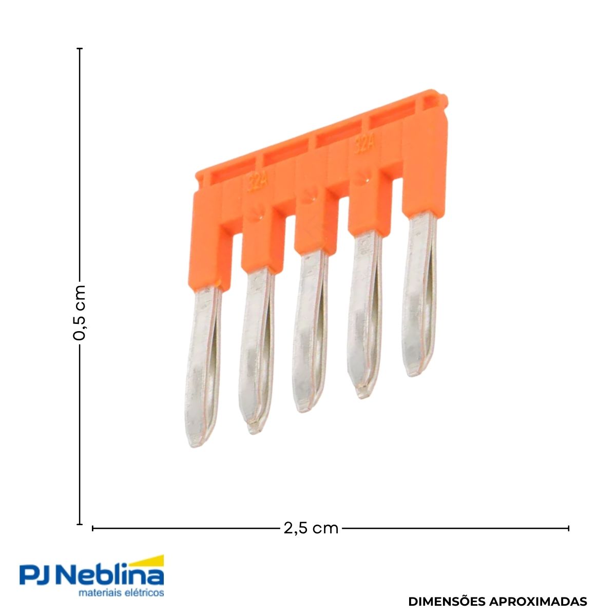 Pente Interconexão 5 Polos P/Borne Snk Passo 5 - Abb